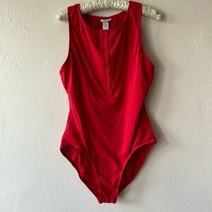 Andie swim red one piece